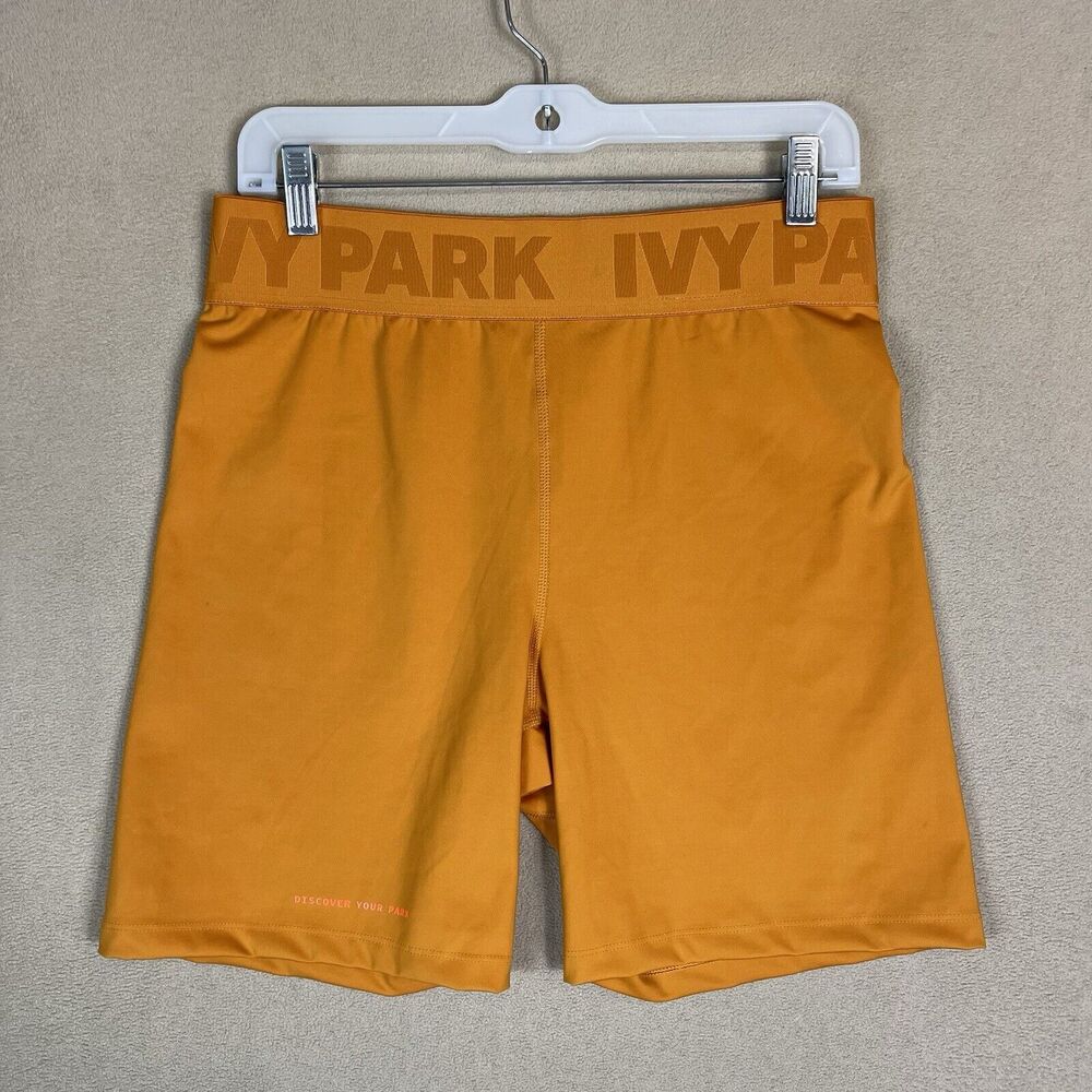 IVY Park Shorts Womens Large Orange Compression Workout Running Shorts Adult